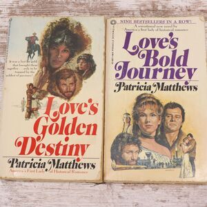 Patricia Matthews Love's Series Paperback Lot of 2 Golden Destiny & Bold Journey